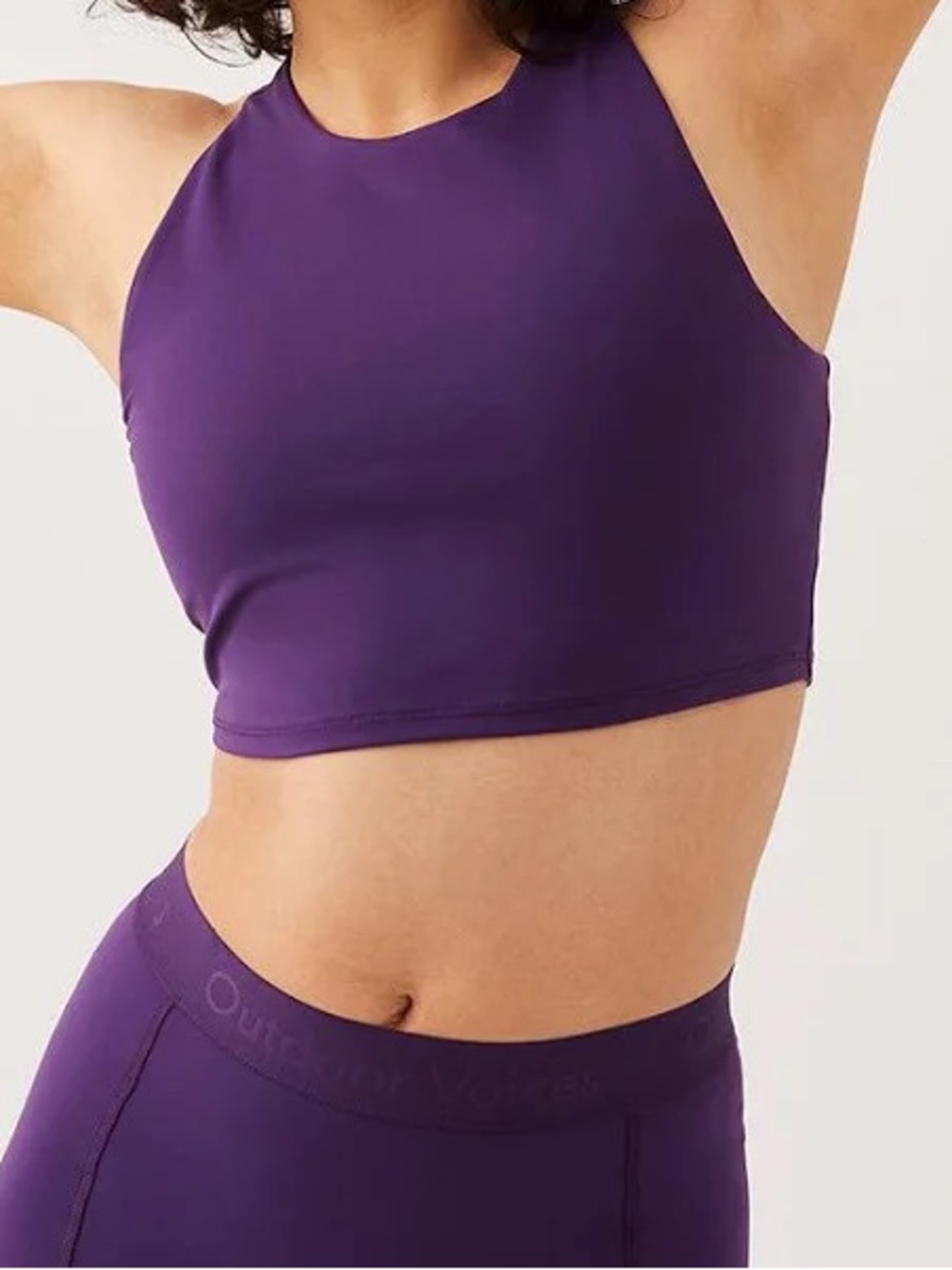 Outdoor Voices Zoom Açaí Purple Shelf Bra Athletic Crop Top